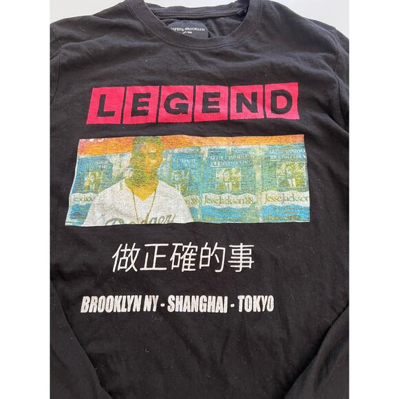 Vintage Defend Brooklyn Spike Lee 40 Acres A Mule LEGEND Long Sleeve Shirt Large - Picture 3 of 9